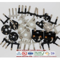 16A schuko vde plug Insert rohs chemin atteindre creux solide VDE PLUG INSERT 16A SOLIDES CREUX PINS BLANC COULEUR